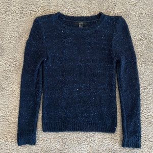 Forever 21 XXI Blue Sequined Sweater